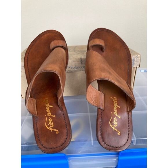 Free People Sant Antoni Slide Sandal in Luggage Size 9.5 M - Picture 5 of 5